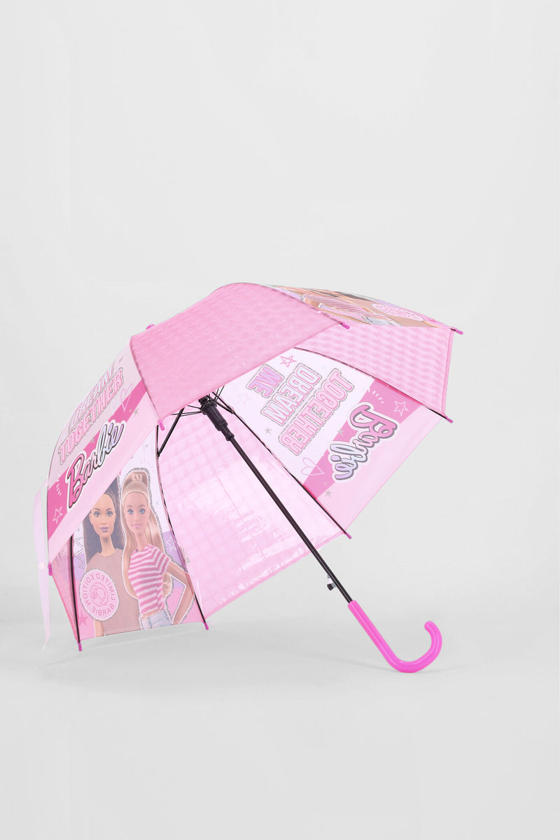 Pre-Girls Barbie Umbrella - Pink