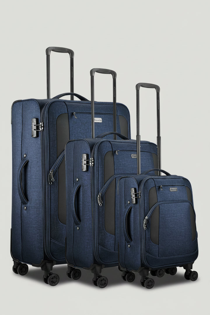 Aurora 4-Wheel Spinner Suitcase - Navy