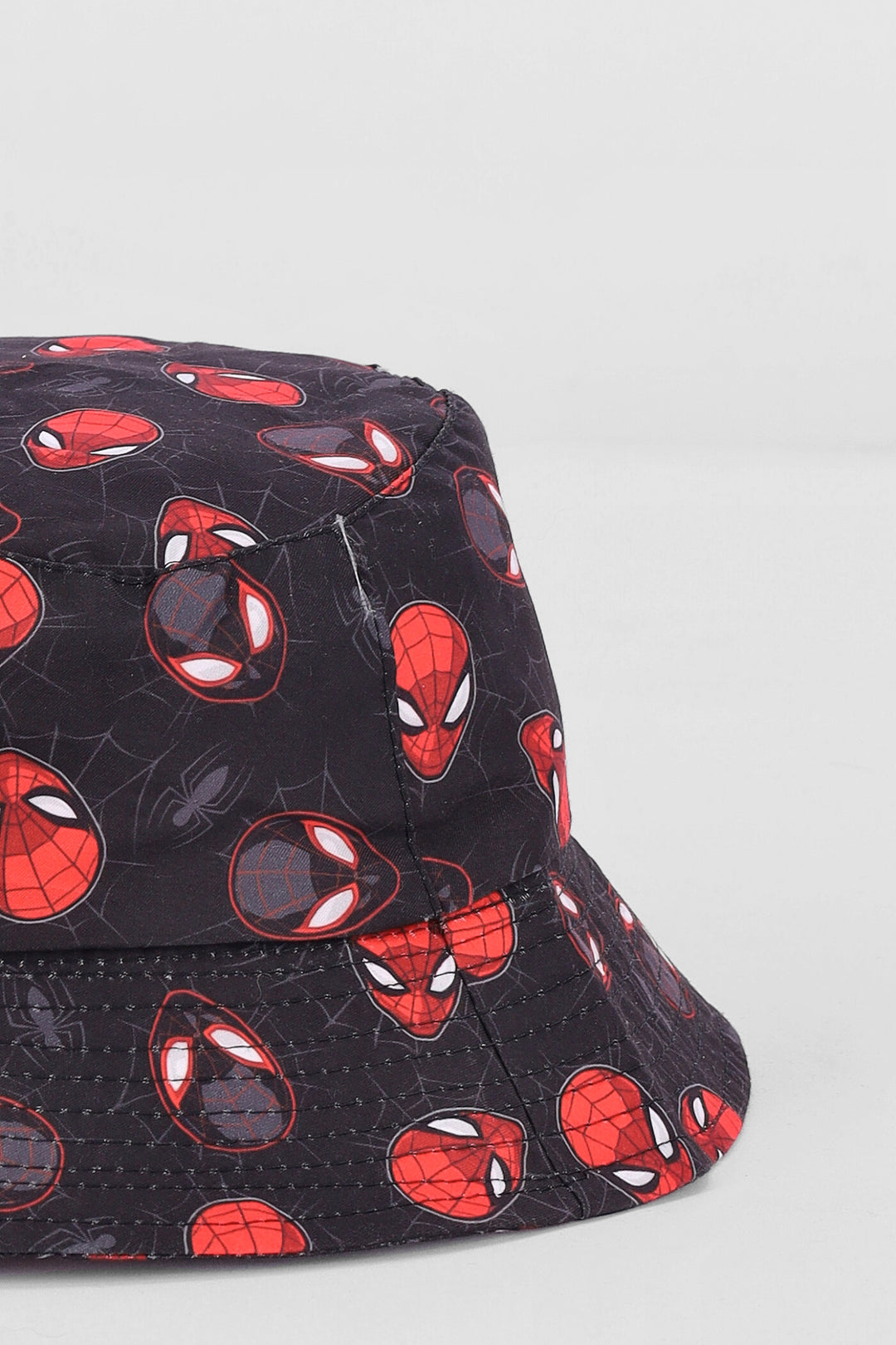 Pre-Boys Spiderman Bucket Hat - Black