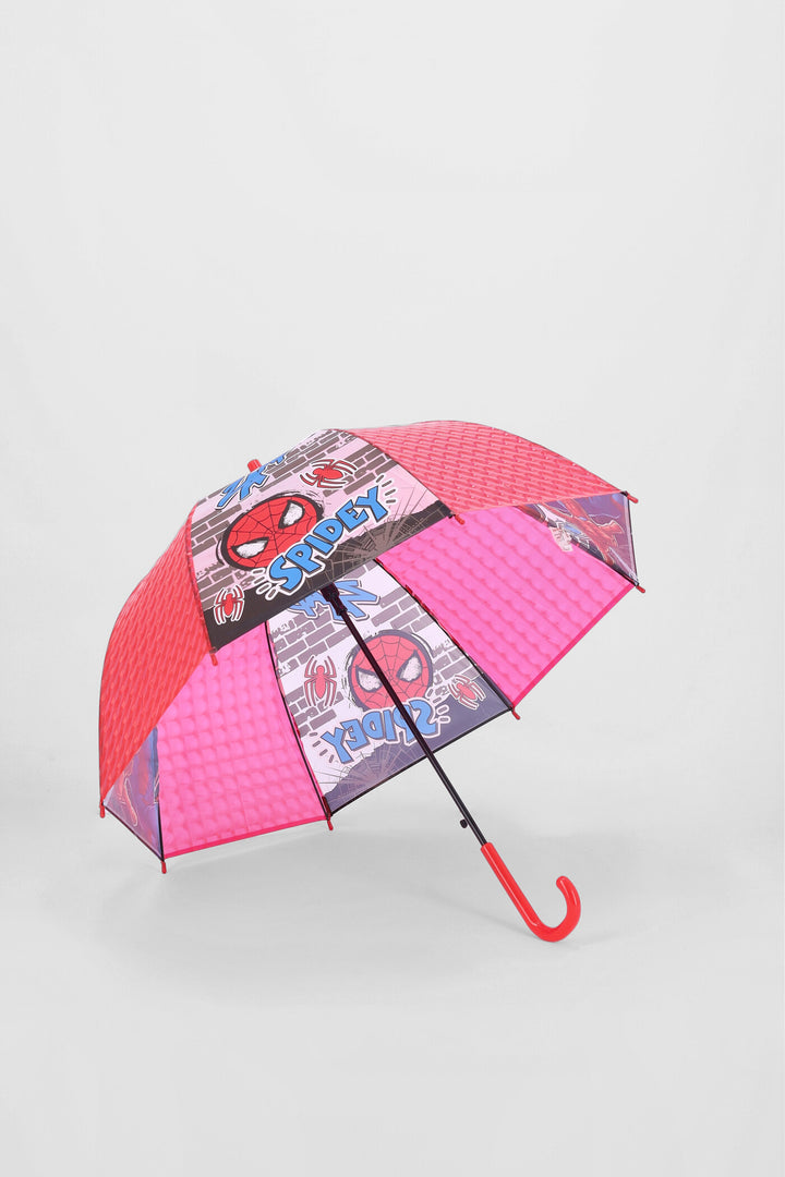 Pre-Boys Spiderman Umbrella - Blue