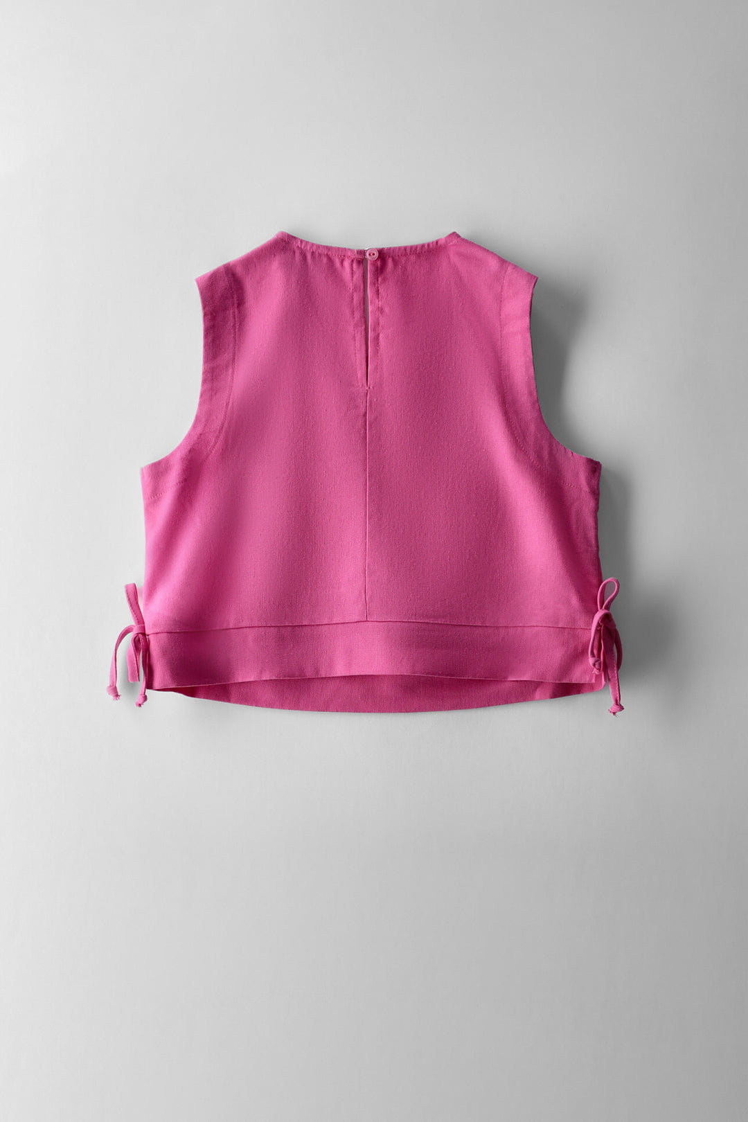 Girls Linen Top - Pink
