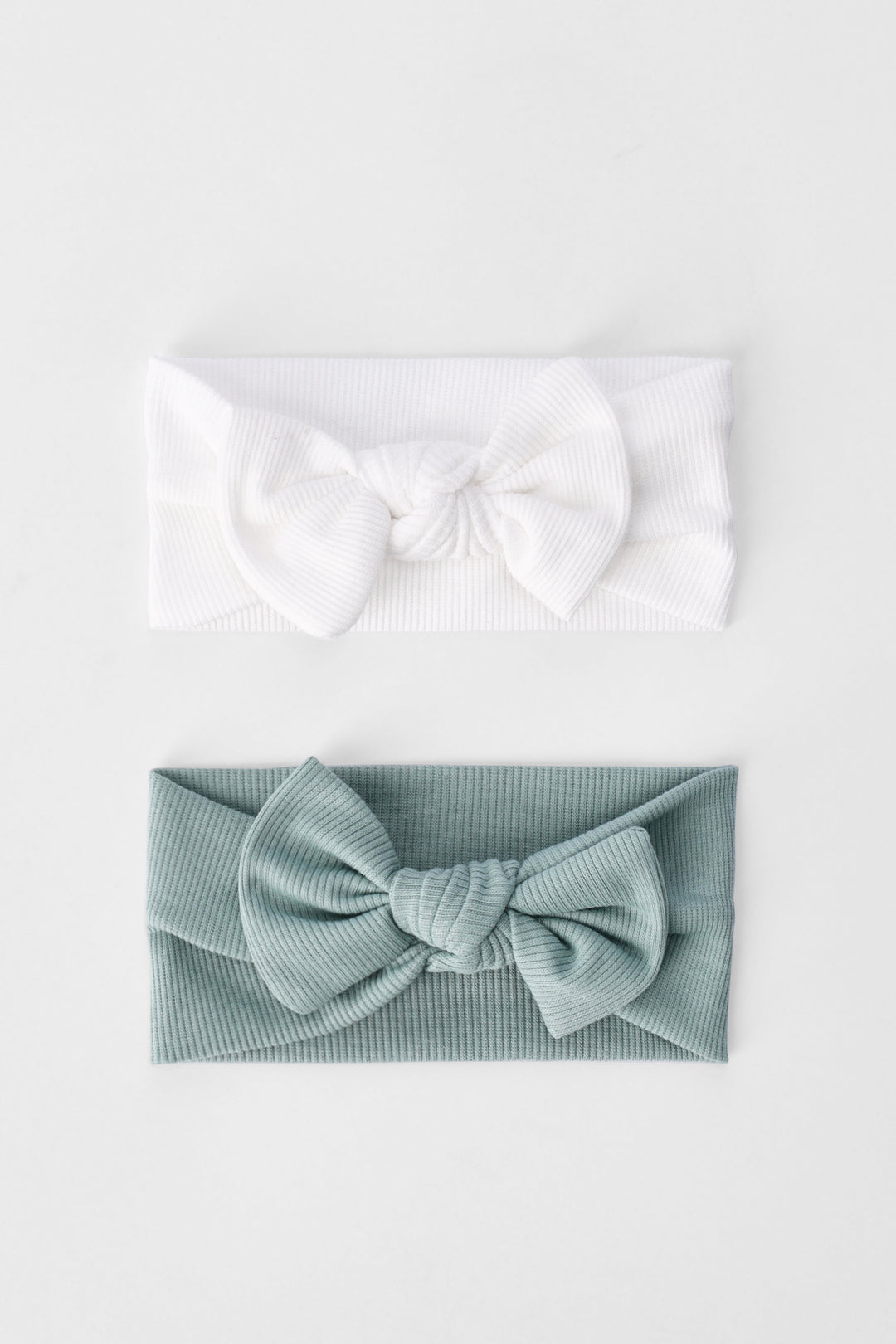 Baby Girls 2 Pack Textured Headbands - Cream