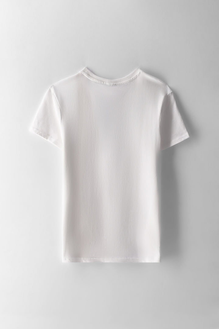 Boys Russel White  T-Shirt - White
