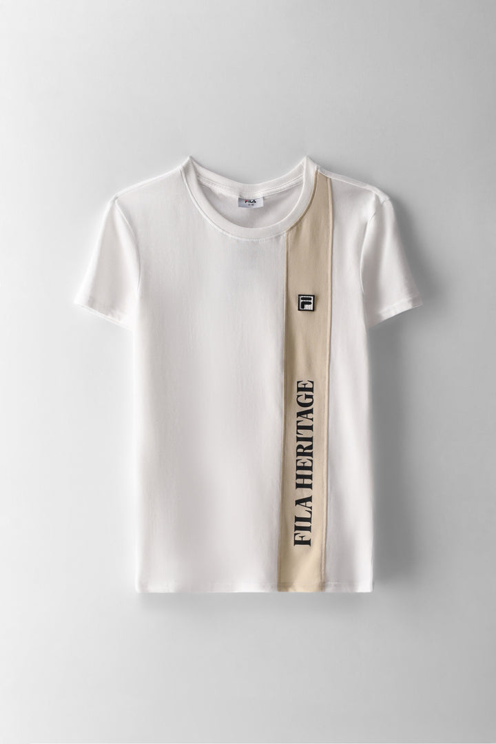 Boys Russel White  T-Shirt - White