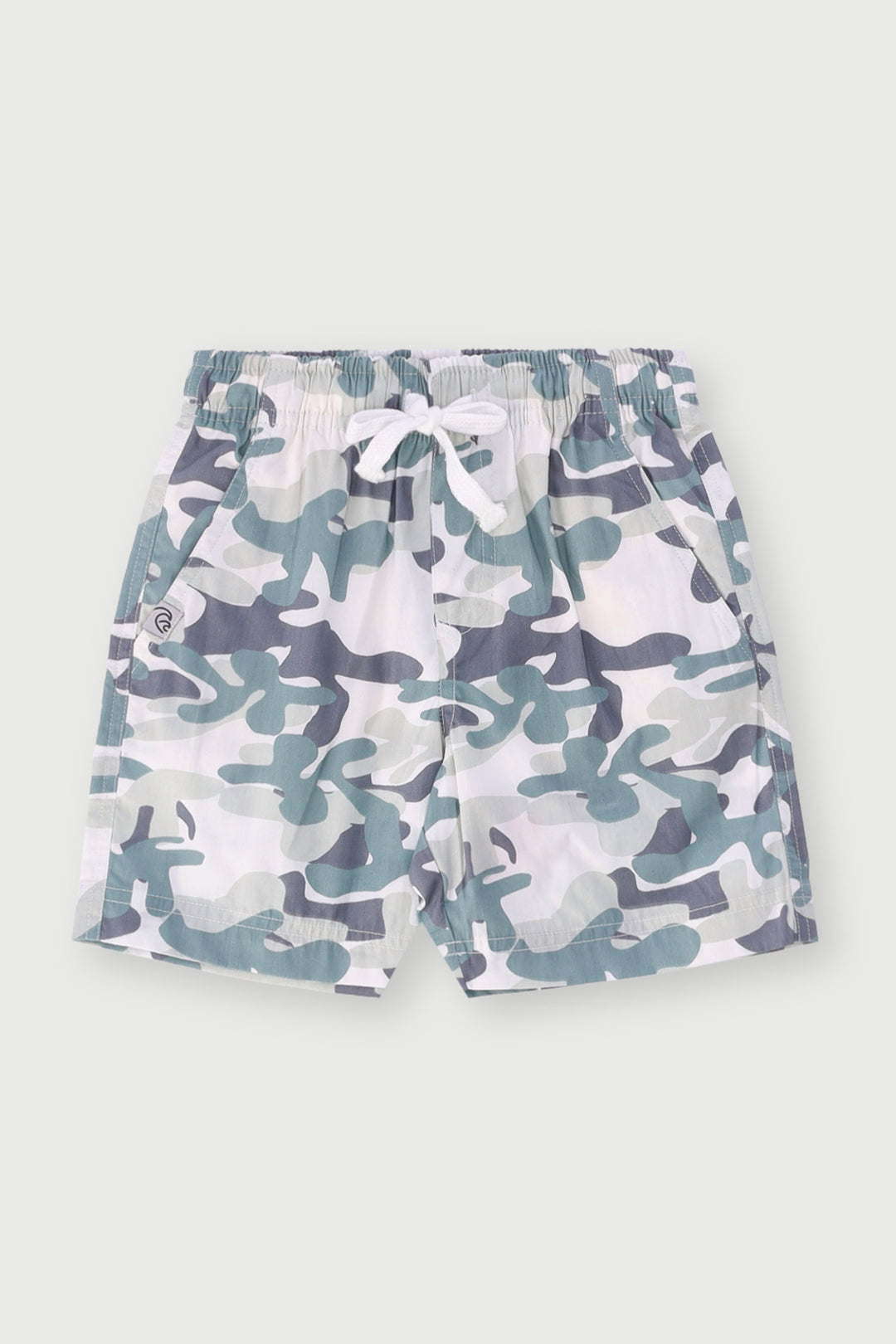 Pre-Boys Camo Print Poplin Shorts - Camo
