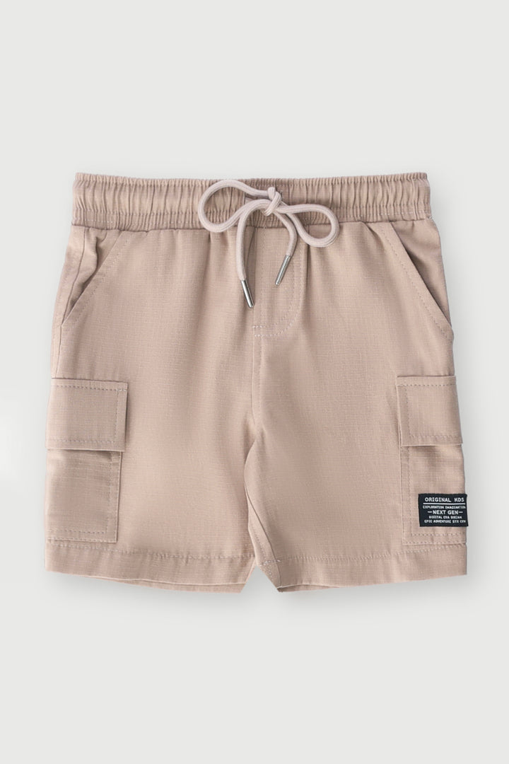 Pre-Boys Ripstop Cargo Shorts - Khaki