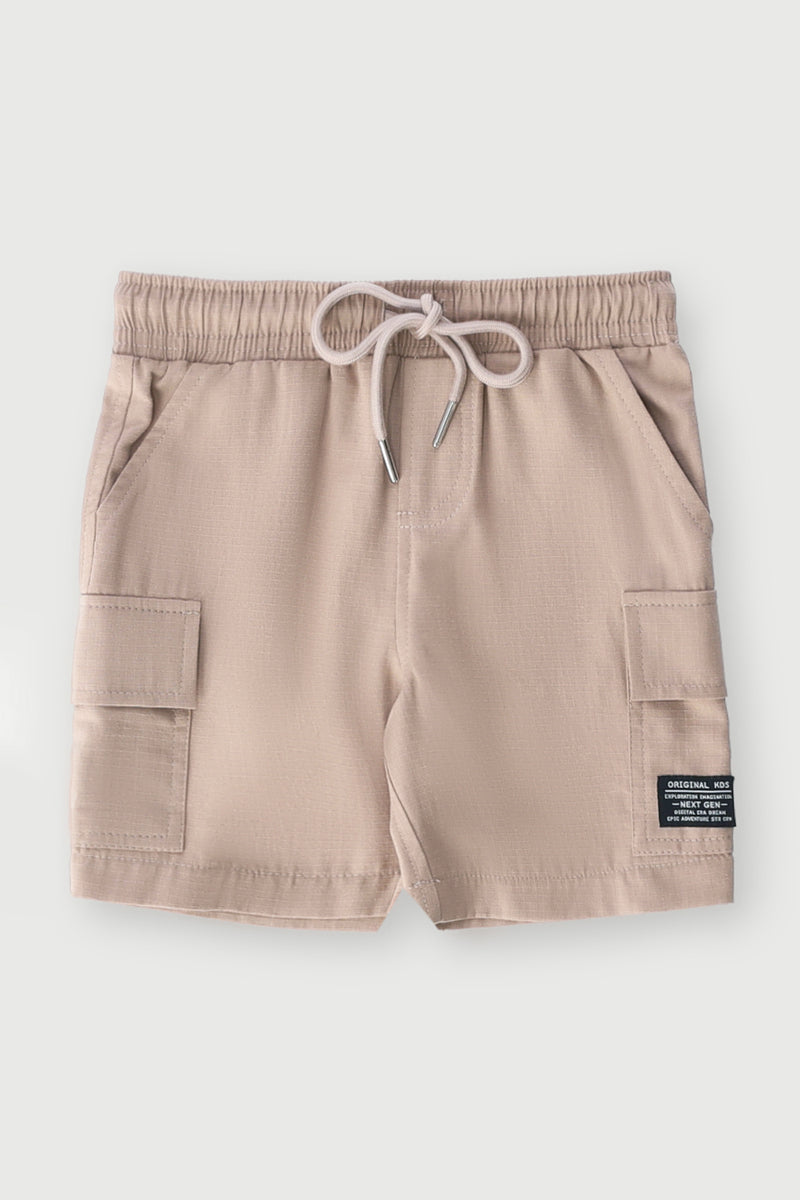Pre-Boys Ripstop Cargo Shorts - Khaki
