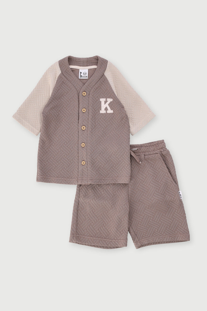 Keedo Boys Baseball Set - Stone