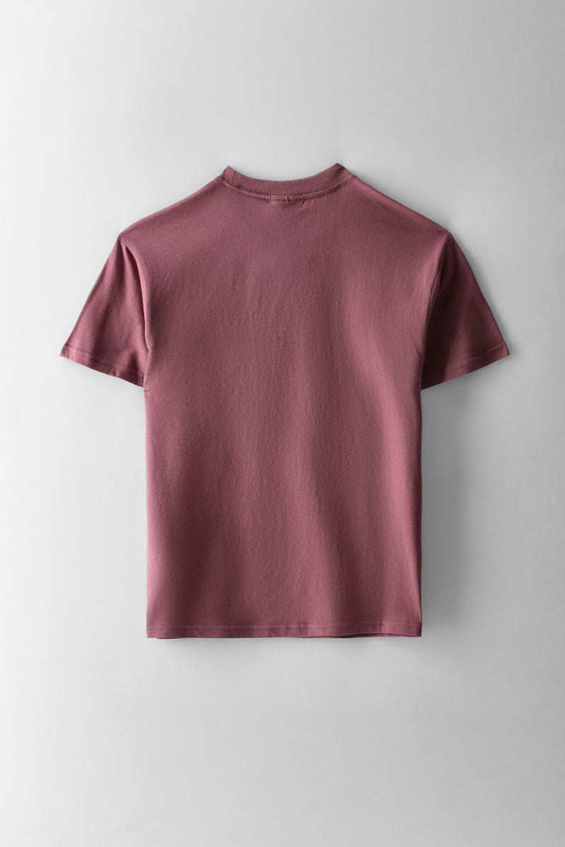 Boys Headphone Print T-Shirt - Berry