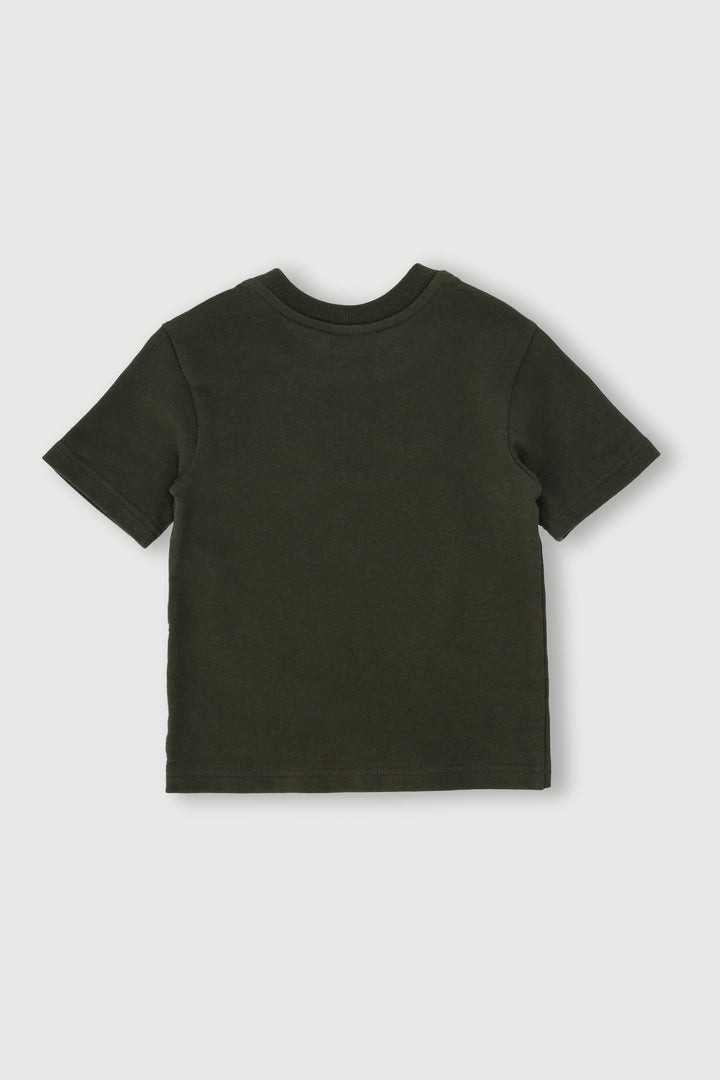 Pre-Boys Bluey Fleece Crew Top - Olive