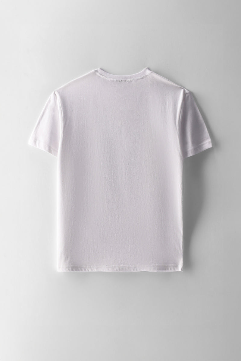 Boys Teddy Fearless Print T-Shirt - White