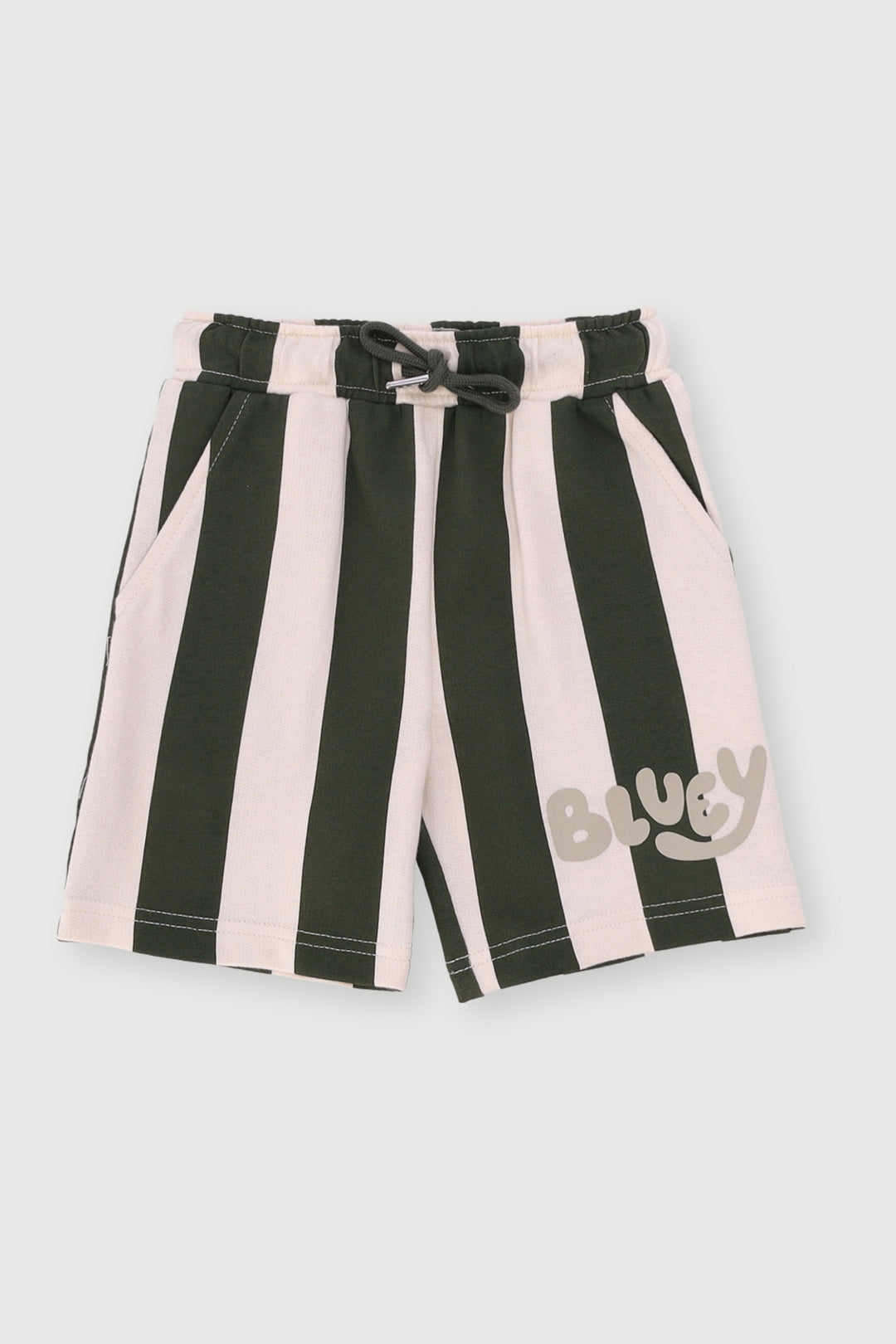 Pre-Boys Bluey Fleece Shorts - Olive