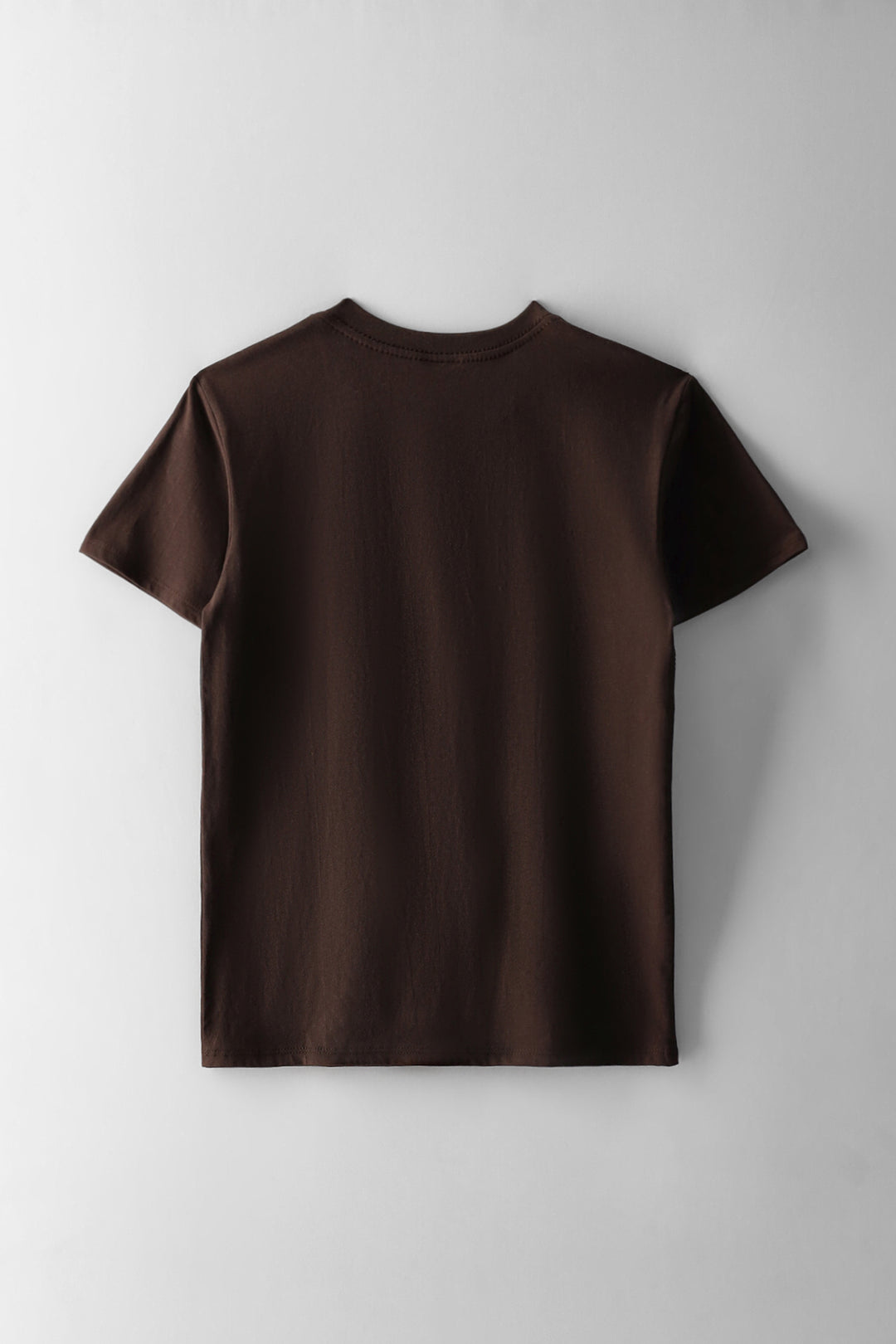 Boys Courtside Print T-Shirt - Chocolate