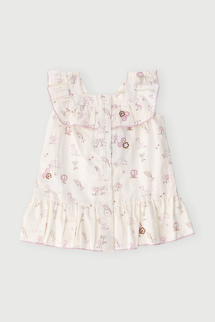 Keedo Baby Girls Safari Woven Dress - Pink