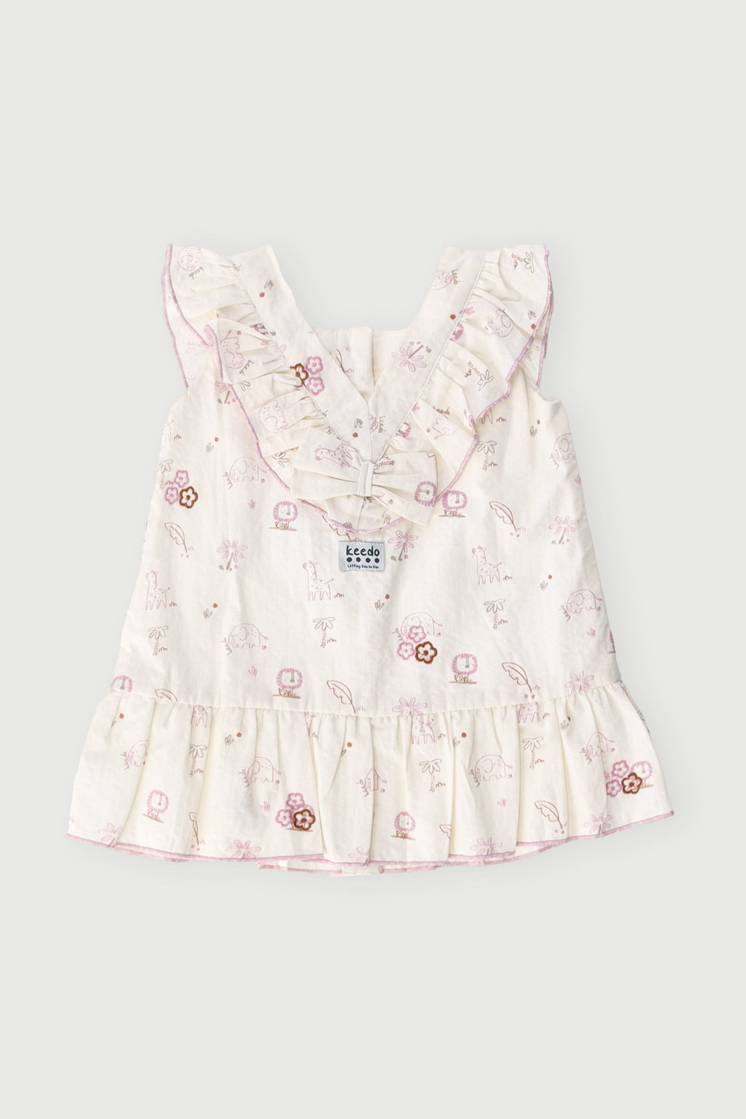 Keedo Baby Girls Safari Woven Dress - Pink