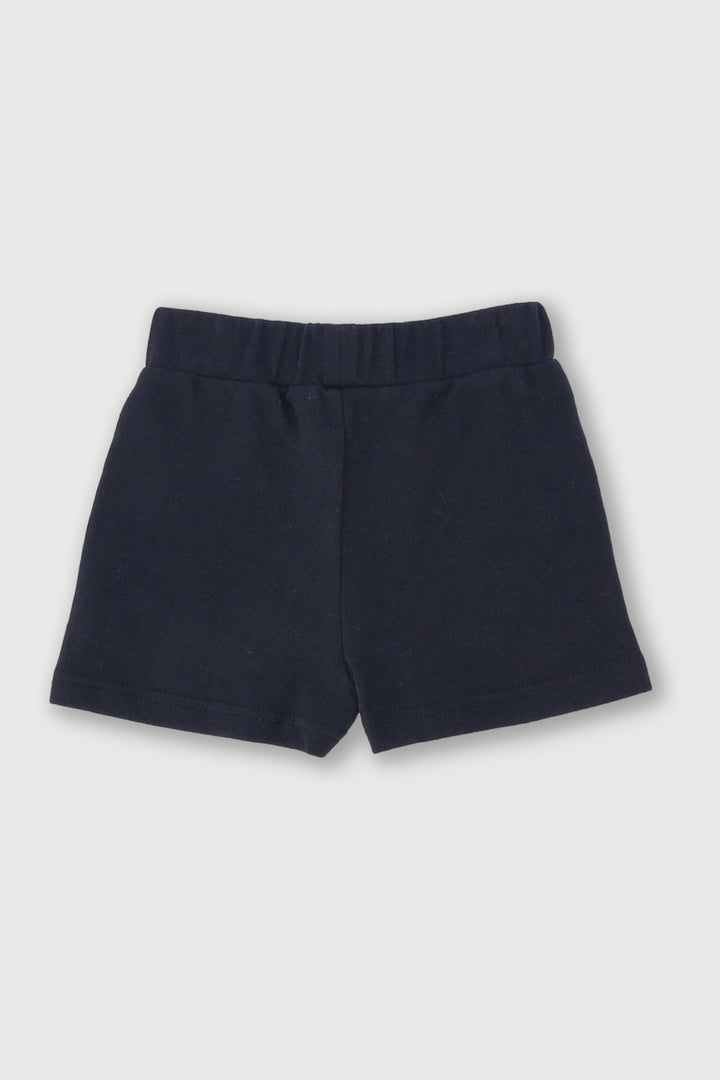 Pre-Girls Heart Fleece Short - Black