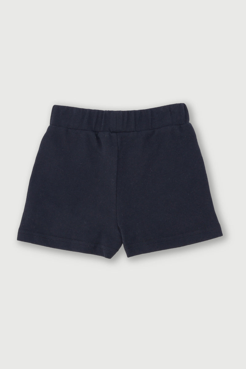 Pre-Girls Heart Fleece Short - Black