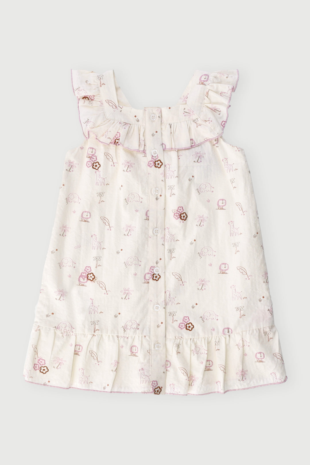 Keedo Girls Safari Woven Dress - Pink