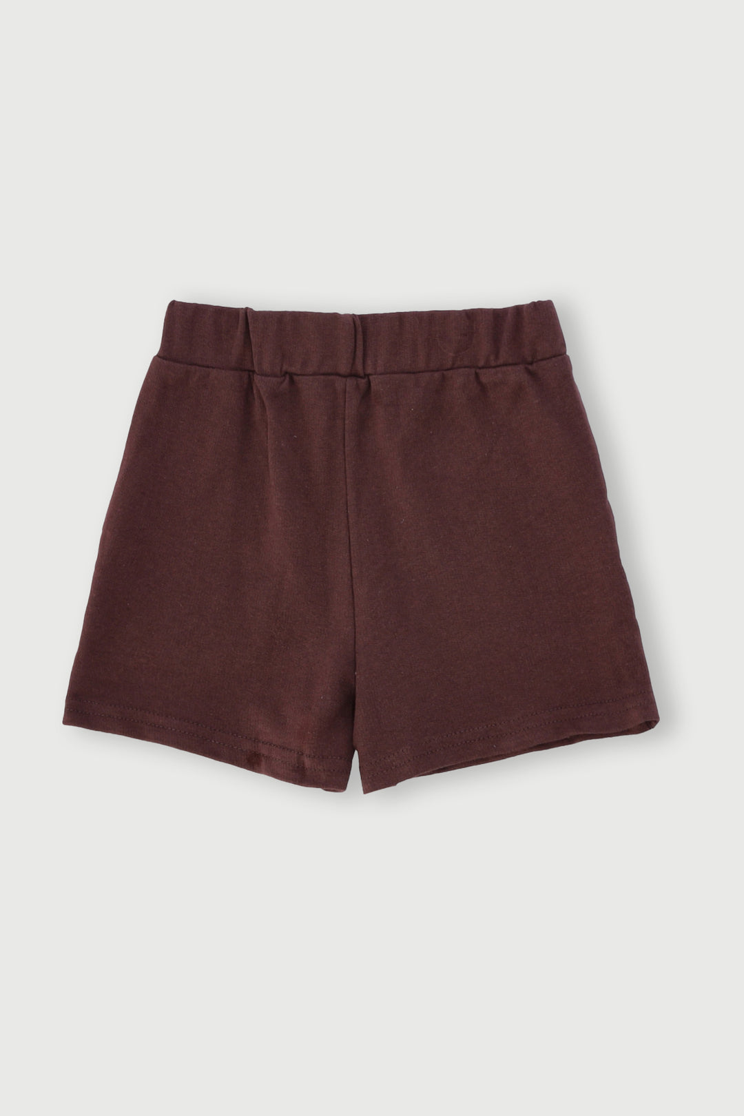 Pre-Girls Heart Fleece Short - Brown