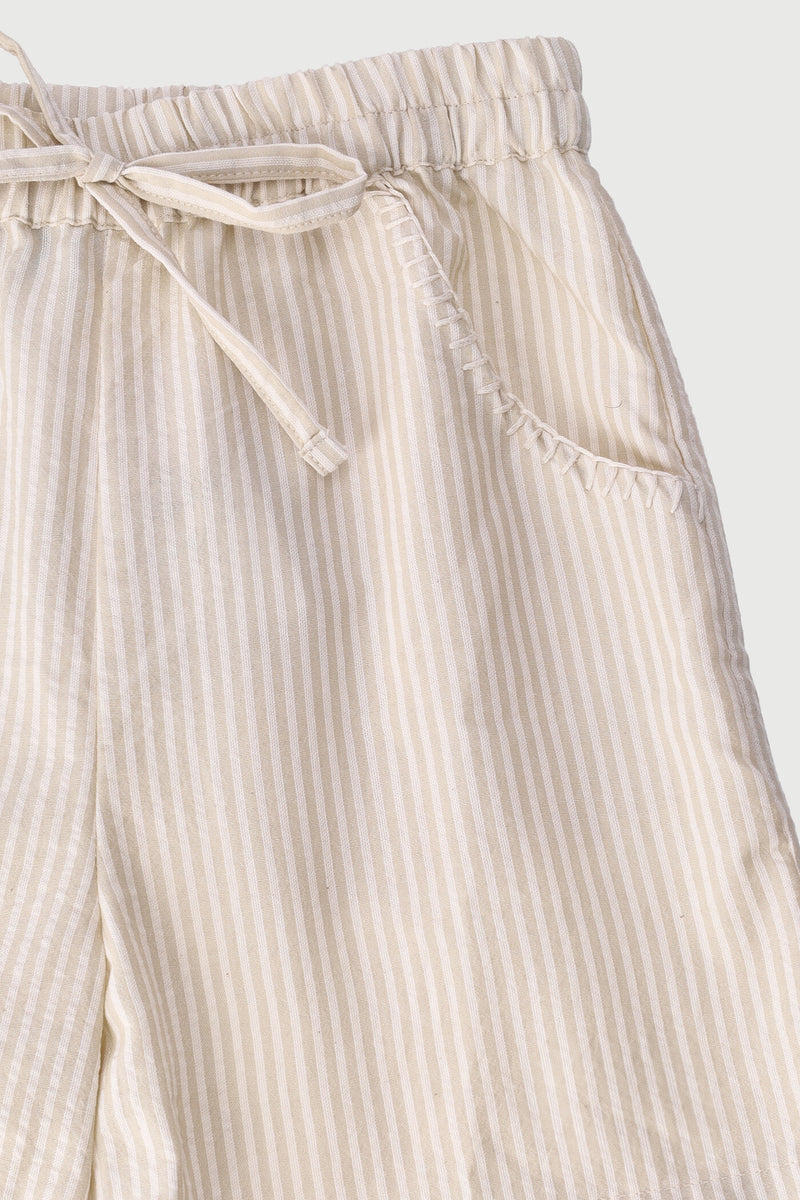 Keedo Baby Girls Woven Fashion Shorts - Cream