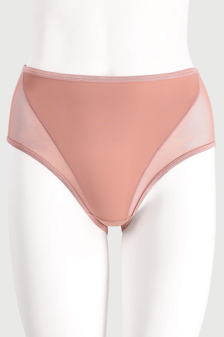 2 Pack Matte & Sheer Panty - Cinnamon/Black