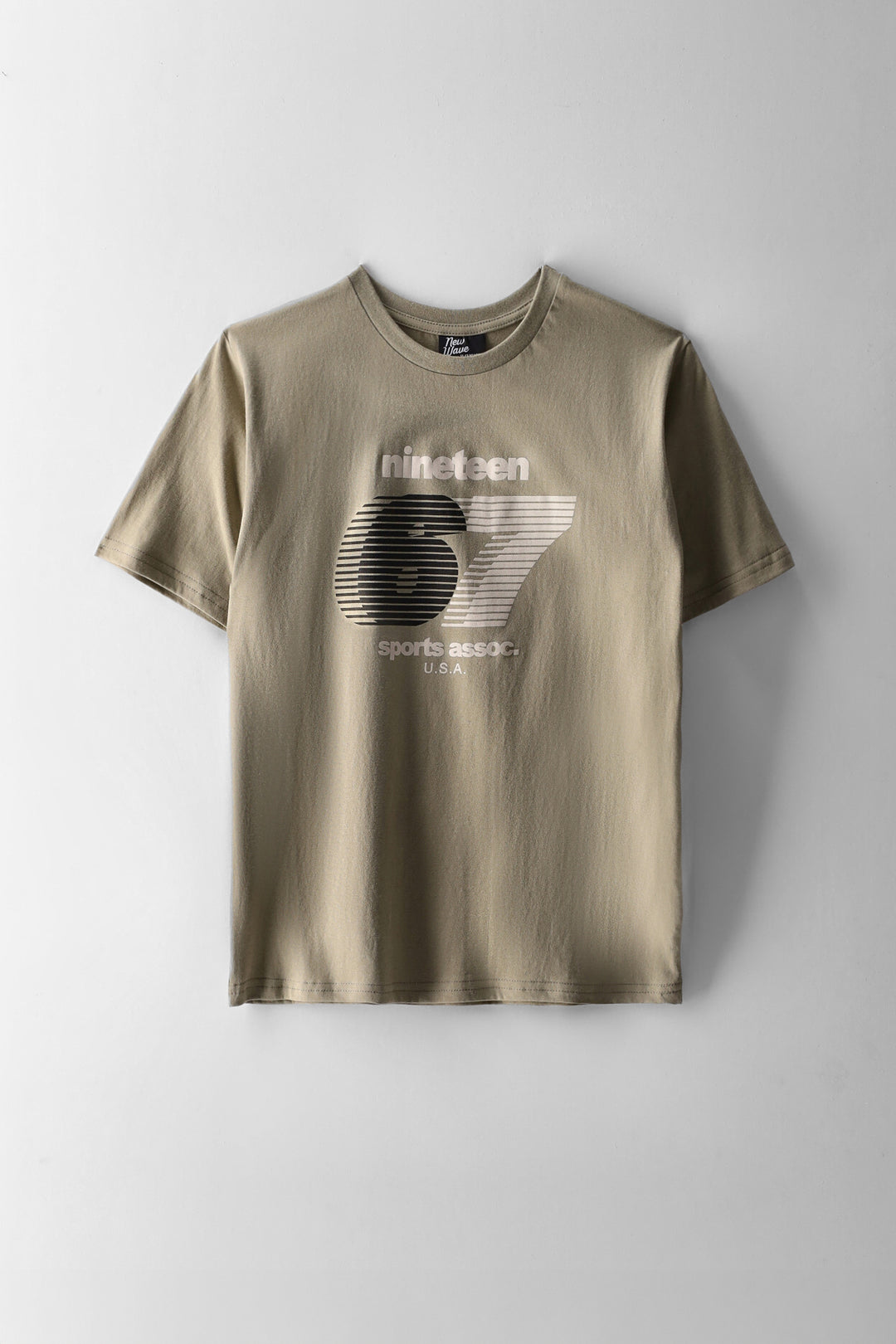 Boys Six Seven Print T-Shirt - Sage