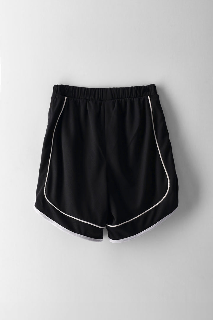 Girls Bermuda Basketball Short - Black