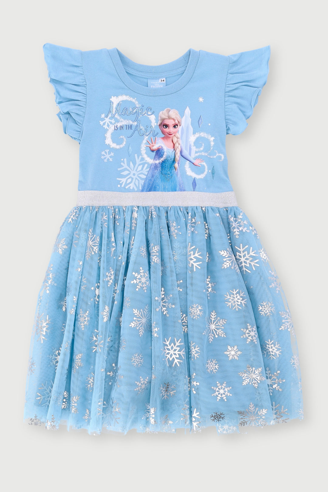 Pre-Girls Frozen Party Dress - Blue