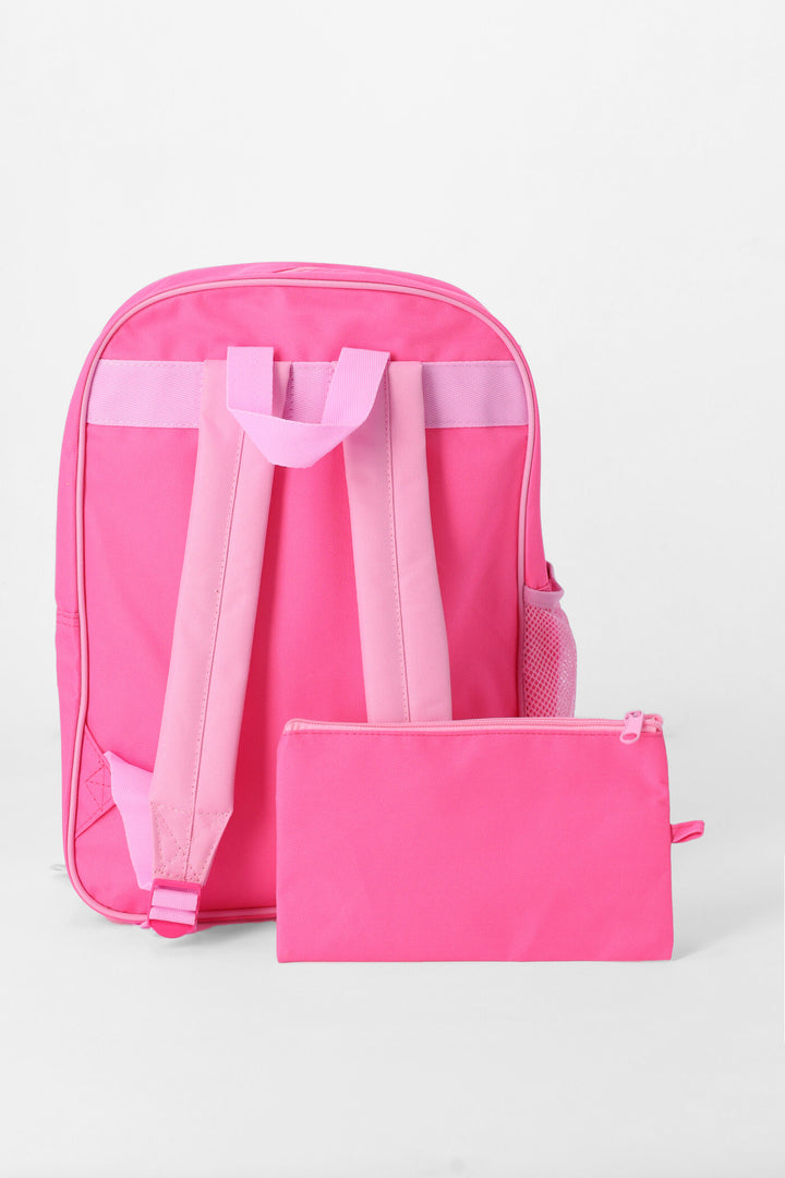 Pre-Girls Barbie Backpack & Pencil Case - Pink