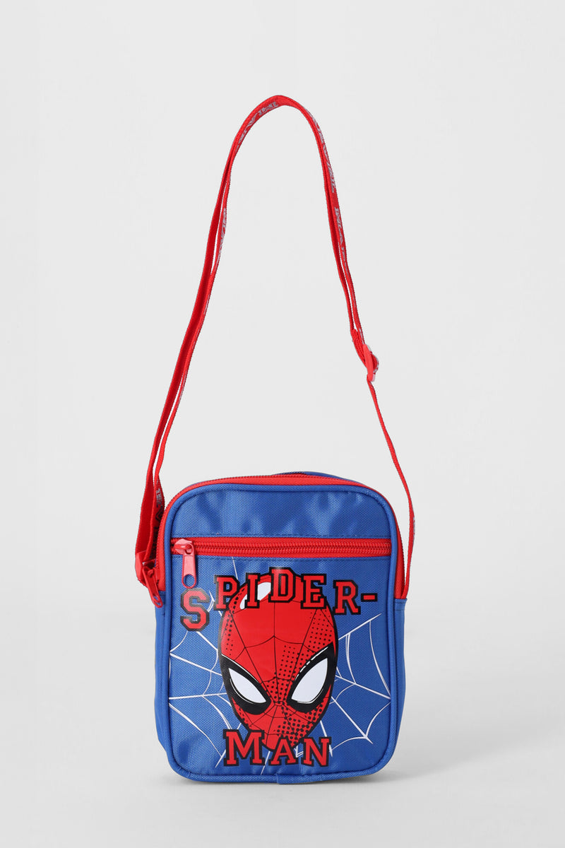 Pre-Boys Spiderman Blue Sling Bag - Blue