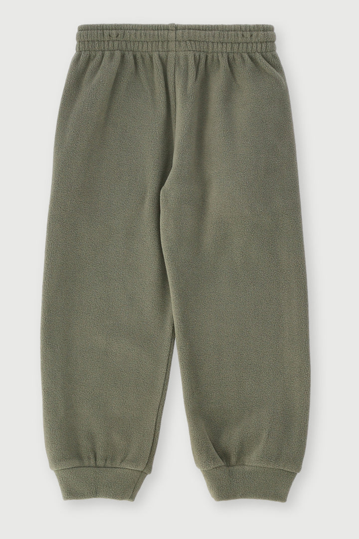 Pre-Boys Teddy Polar Fleece Jogger - Olive