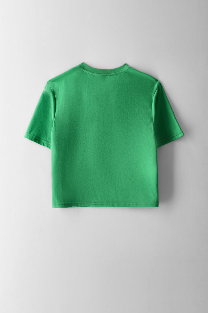 Girls Sunshine Boxy Tee - Green