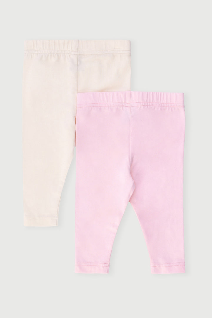 Keedo Baby Girls 2 Pack Leggings - Pink