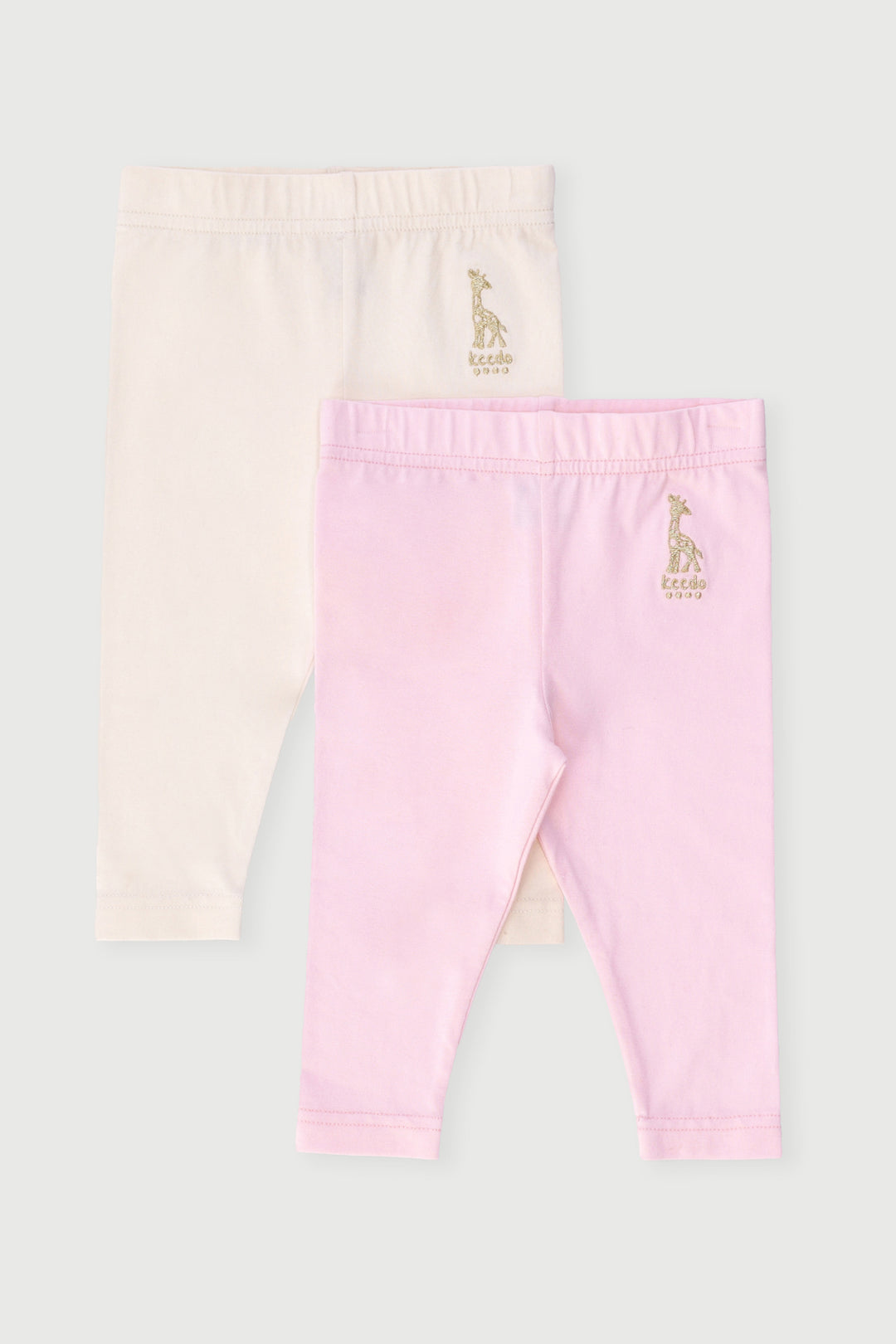 Keedo Baby Girls 2 Pack Leggings - Pink