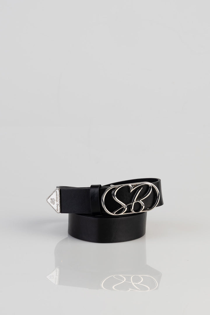 Main Girl Belt - Black/Silver