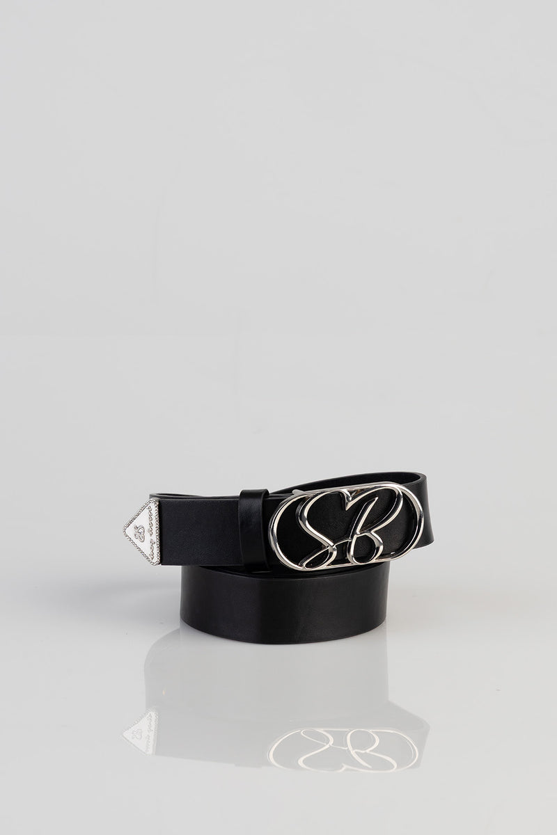 Main Girl Belt - Black/Silver