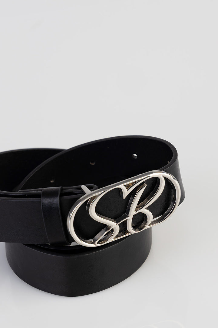 Main Girl Belt - Black/Silver