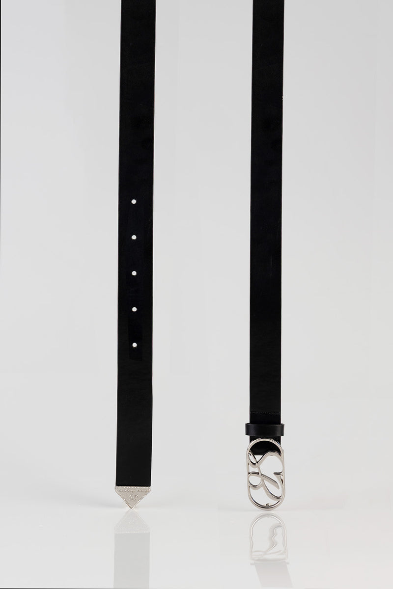 Main Girl Belt - Black/Silver