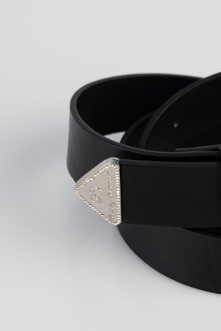 Main Girl Belt - Black/Silver