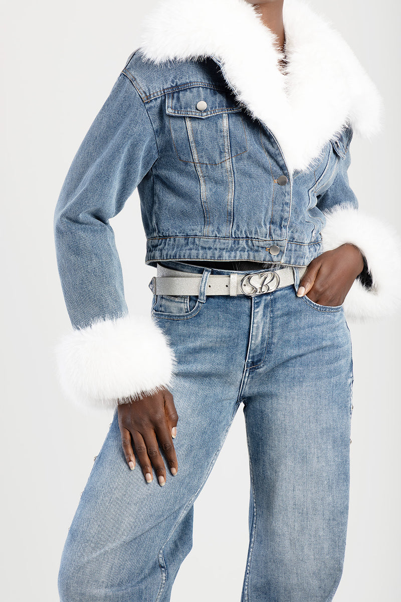 Glitter Belt - Silver