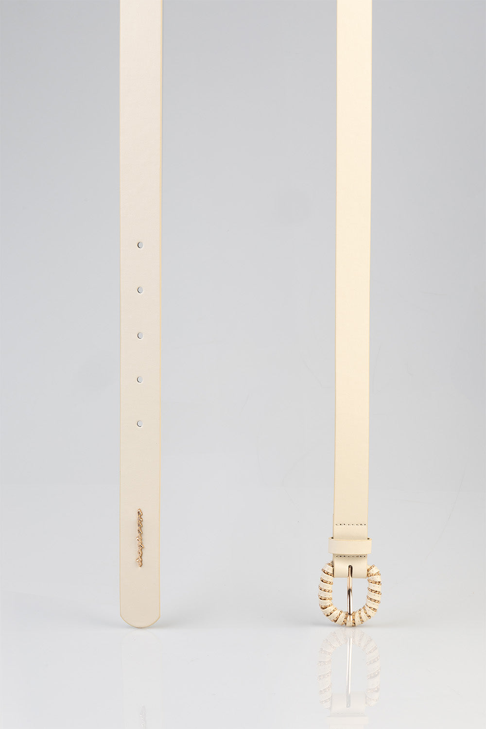 Fashion Detailed Belt - Cream