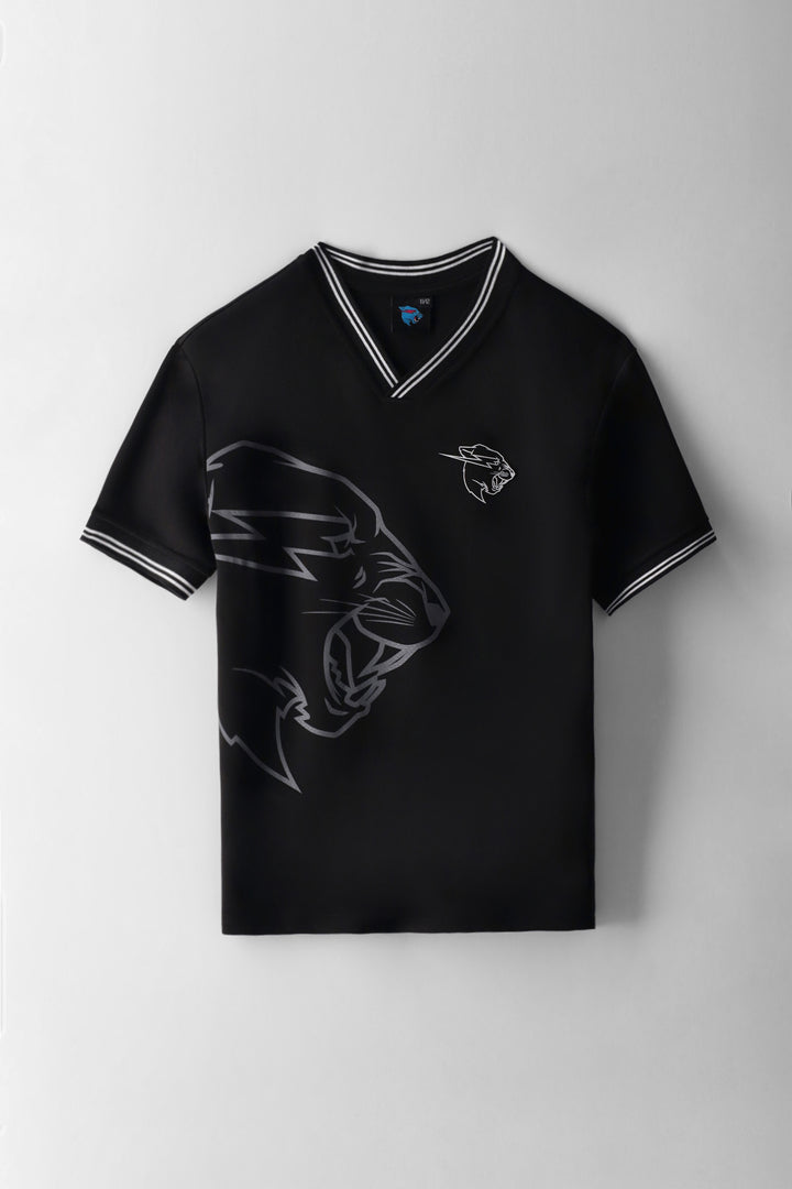 Boys Mr Beast Mesh Sports T-Shirt - Black