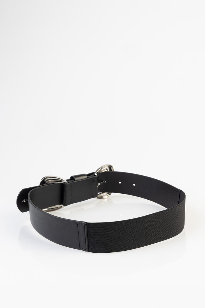 Double Buckle Belt - Black