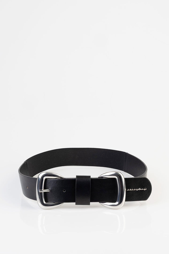 Double Buckle Belt - Black