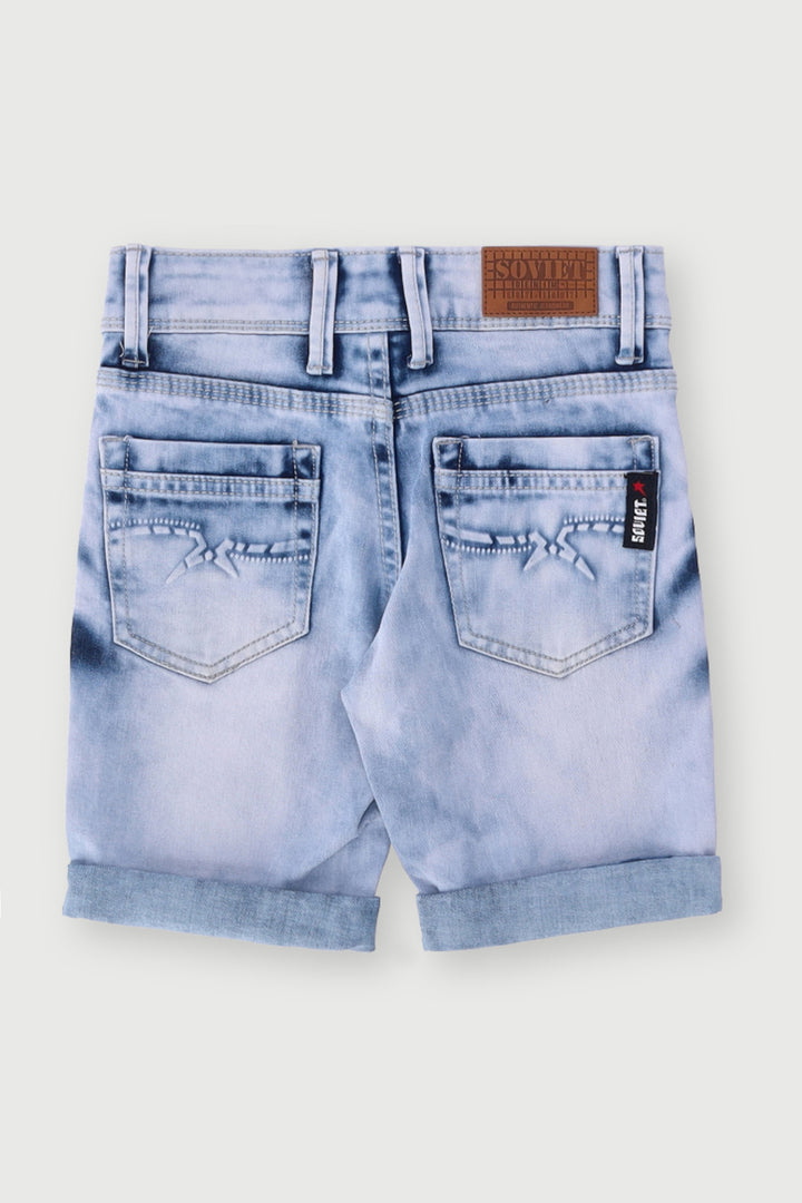 Pre-Boys Bronson Denim Short - Light Indigo