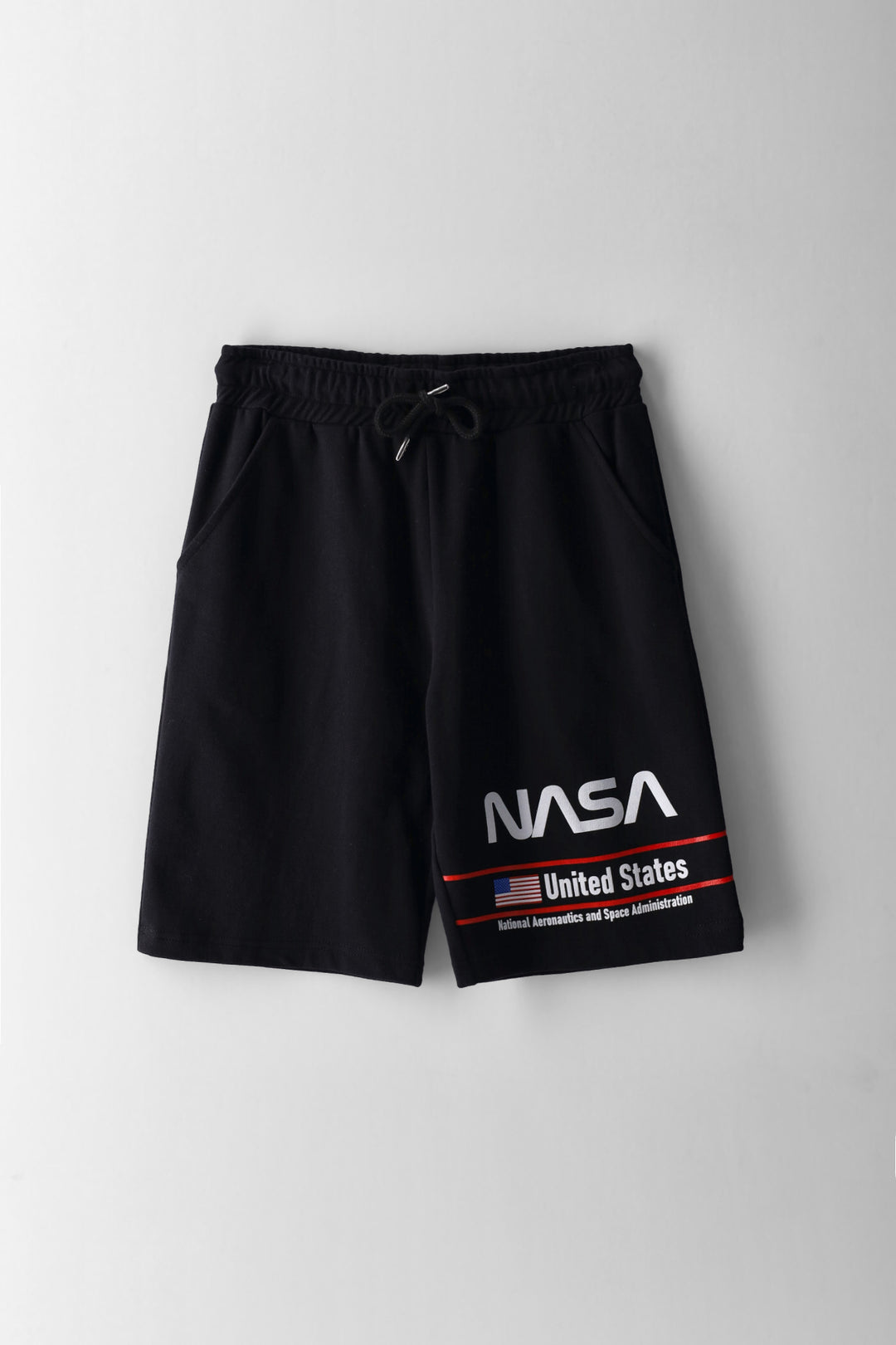 Boys NASA Print Short - Black