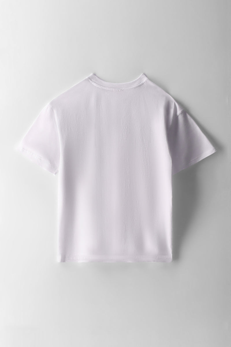Boys NASA Print Oversized T-Shirt - White