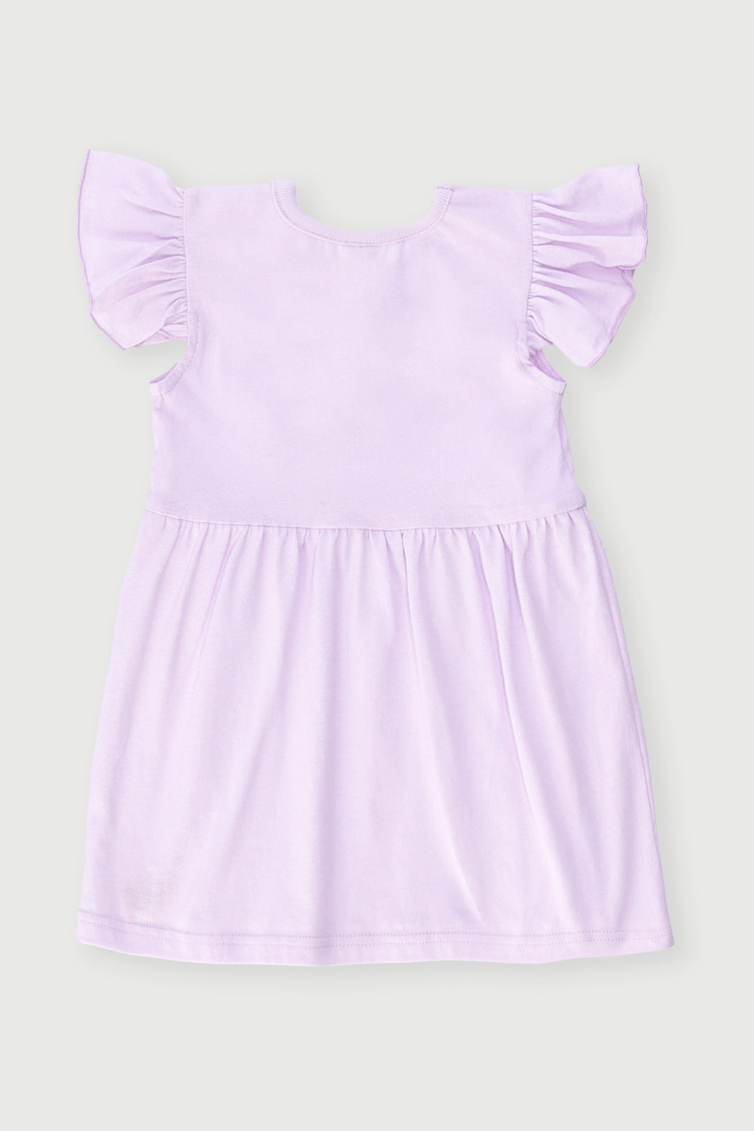 Baby Girls Cat Placement Dress - Lilac
