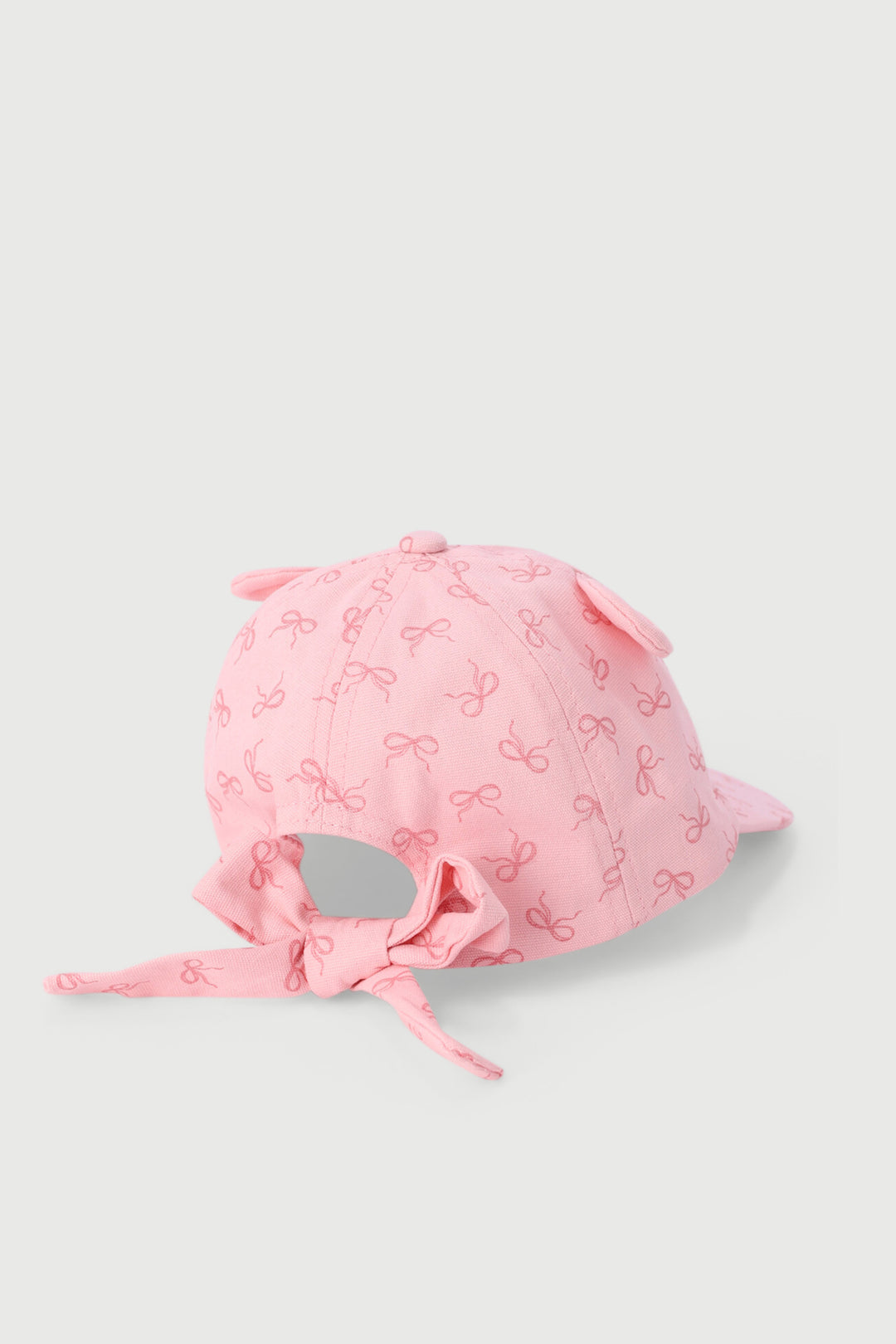 3D Bow Peak Hat - Pink