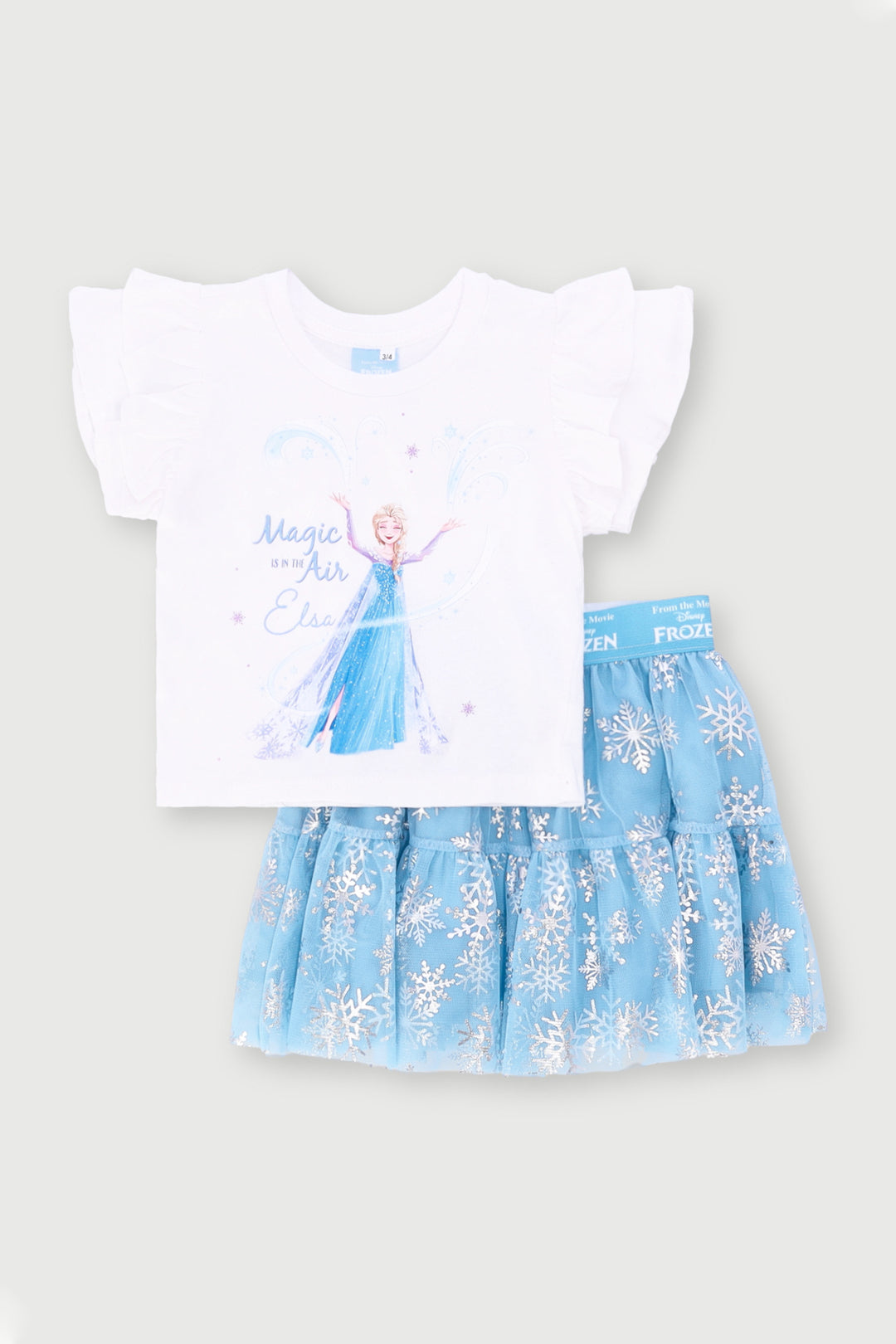 Pre-Girls Frozen Party Set - White/Blue